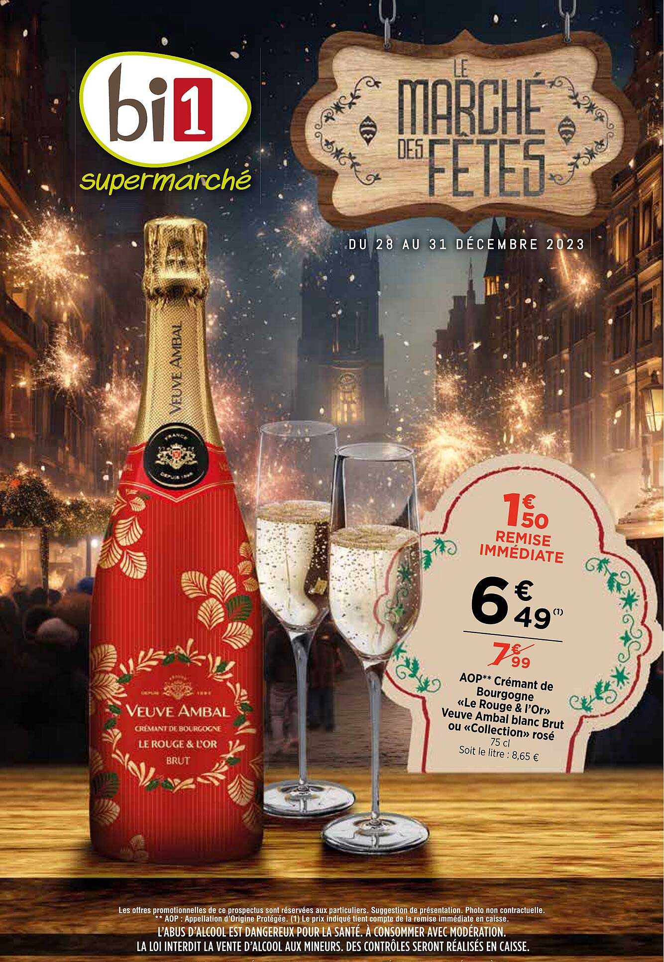 aop crémant de bourgogne «le rouge & l'or» veuve ambal blanc brut ou «collection» rosé