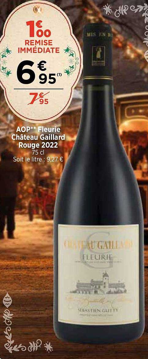 aop fleurie château gaillard rouge 2022