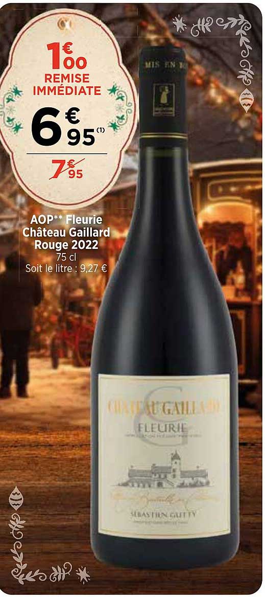 aop fleurie château gaillard rouge 2022