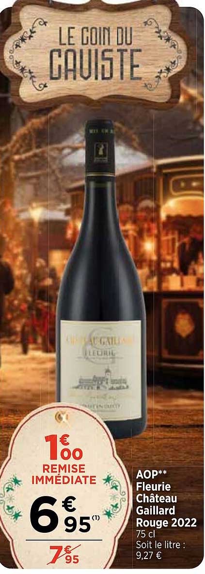 aop fleurie château gaillard rouge 2022