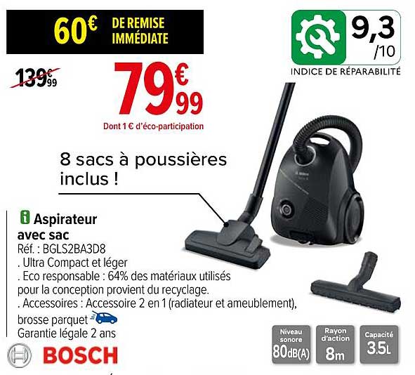Aspirateur Avec Sac Bosch