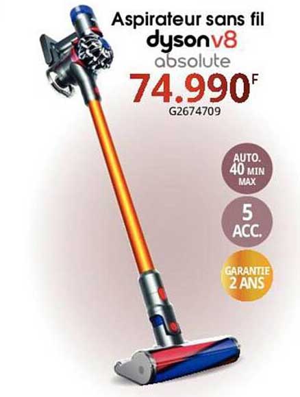 aspirateur sans fil dyson v8 absolute