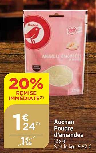 auchan poudre d'amandes