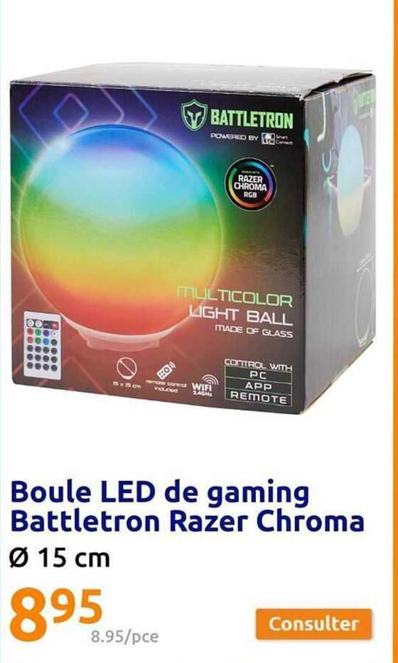 boule led de gaming battletron razer chroma