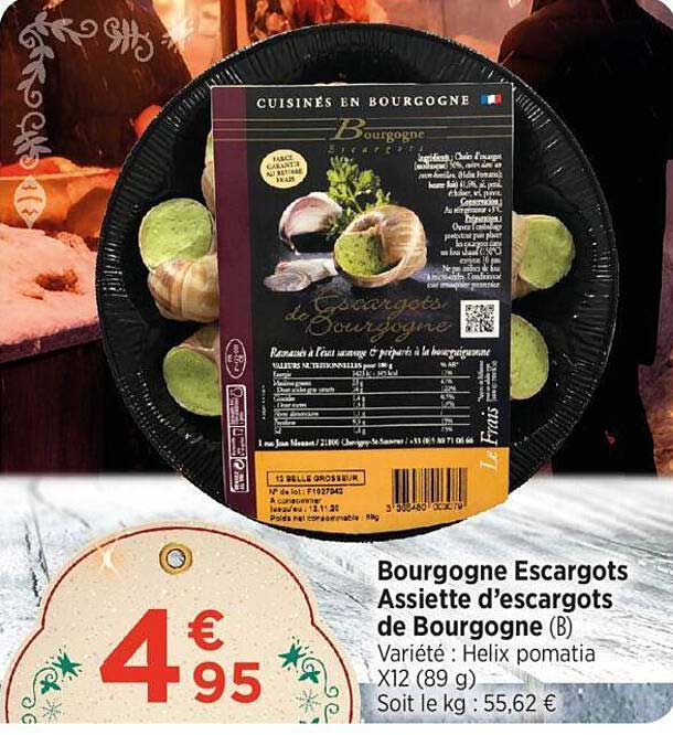 bourgogne escargots assiette d'escargots de bourgogne