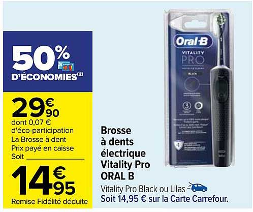 brosse à dents électrique vitality pro oral b