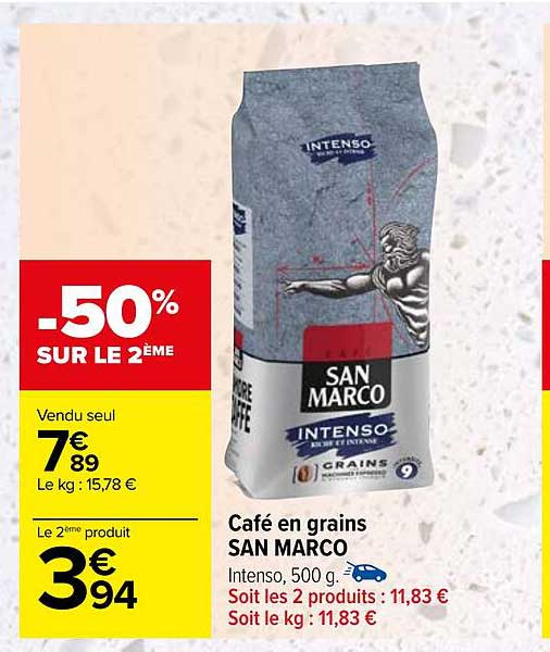 café en grains san marco