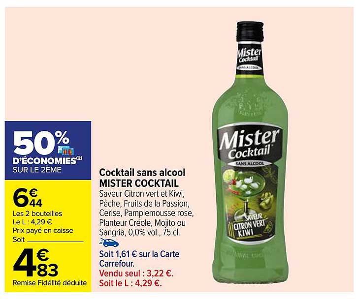 cocktail sans alcool mister cocktail