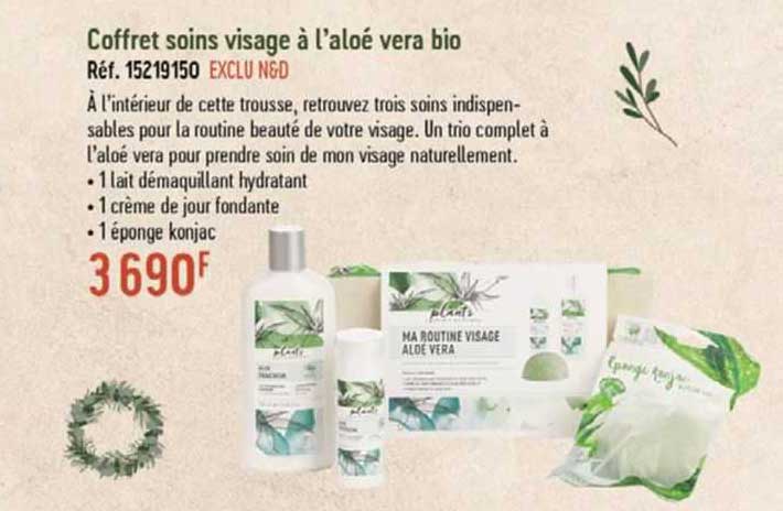 coffret soins visage à l'aloé vera bio