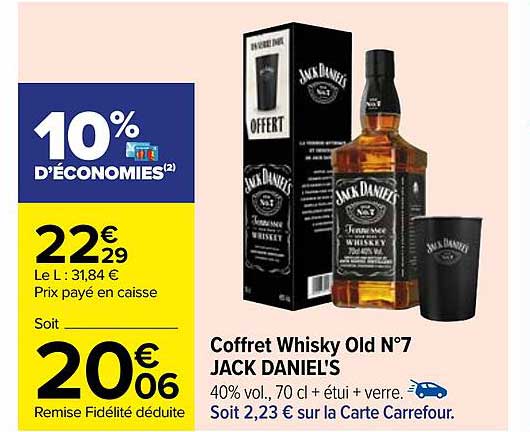 coffret whisky old n°7 jack daniel's