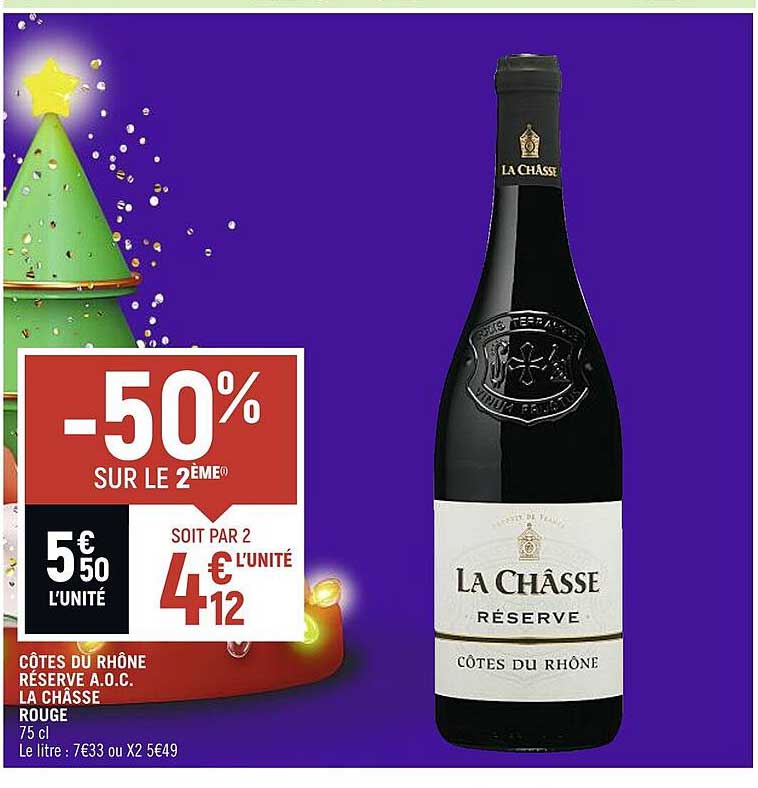 côtes du rhône réserve a.o.c. la châsse rouge