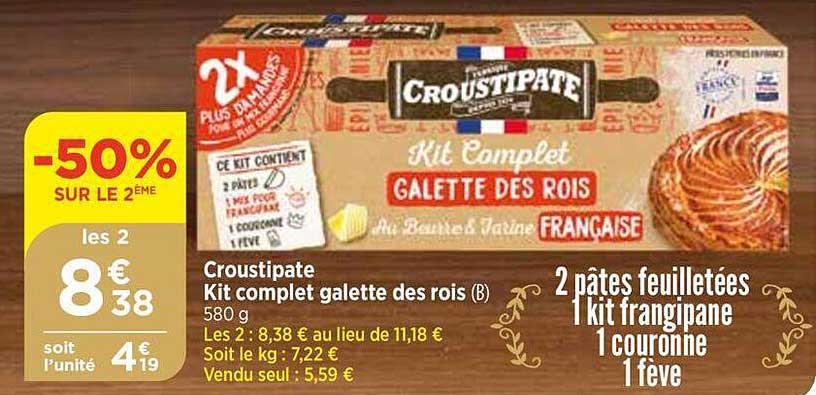 croustipate kit complet galette des rois