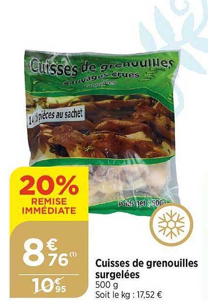 cuisses de grenouilles surgelées