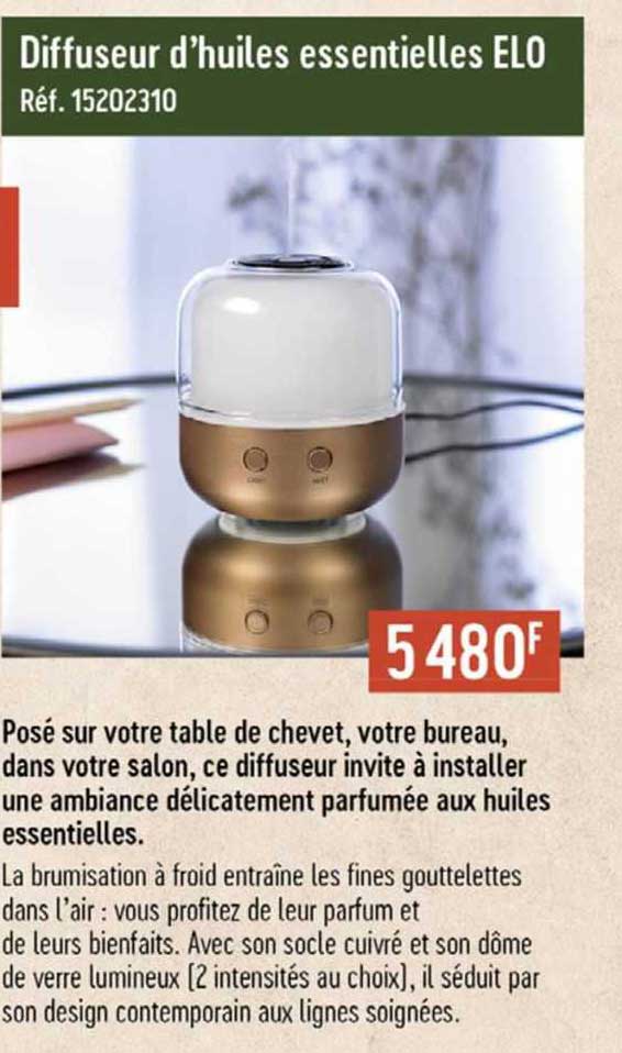 diffuseur d'huiles essentielles elo