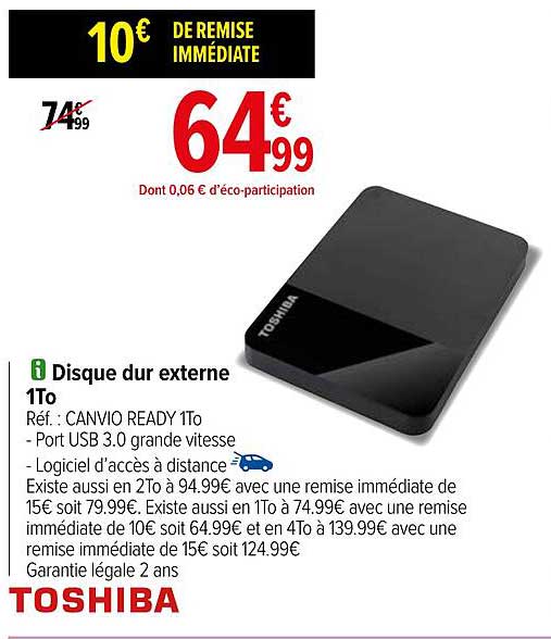 disque dur externe 1to toshiba