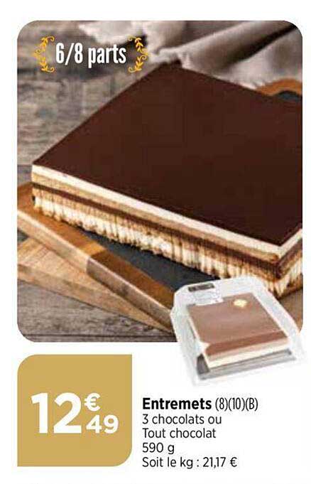 Entremets 3 Chocolats Ou Tout Chocolat