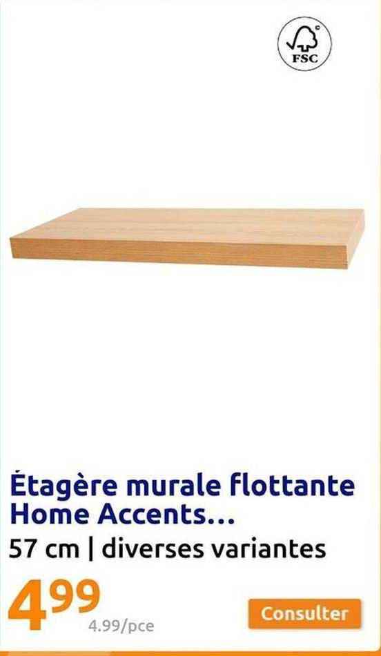 étagère murale flottante home accents...