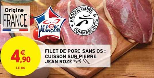 filet de porc sans os : cuisson sur pierre jean rozé