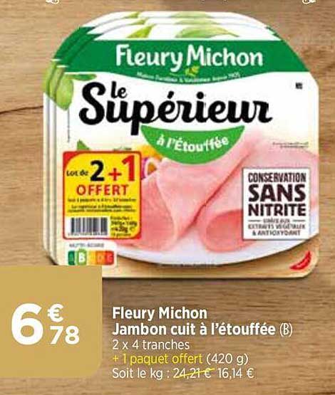 fleury michon jambin cuit à l'étouffée