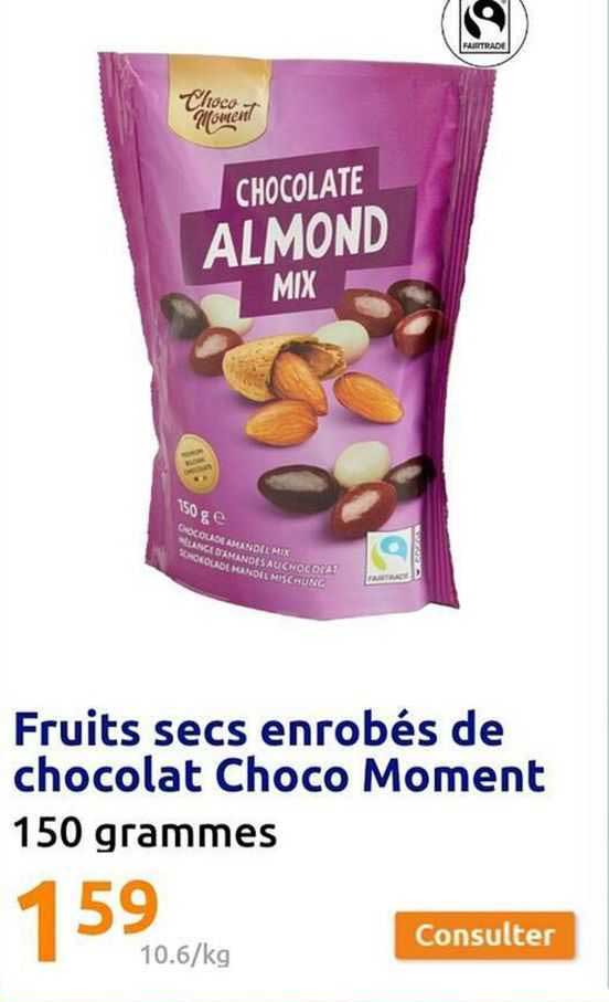 fruits secs enrobés de chocolat choco moment