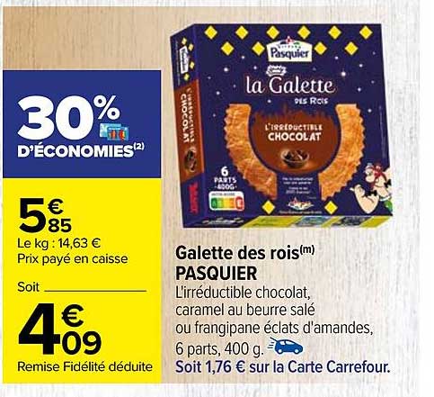 galette des rois pasquier