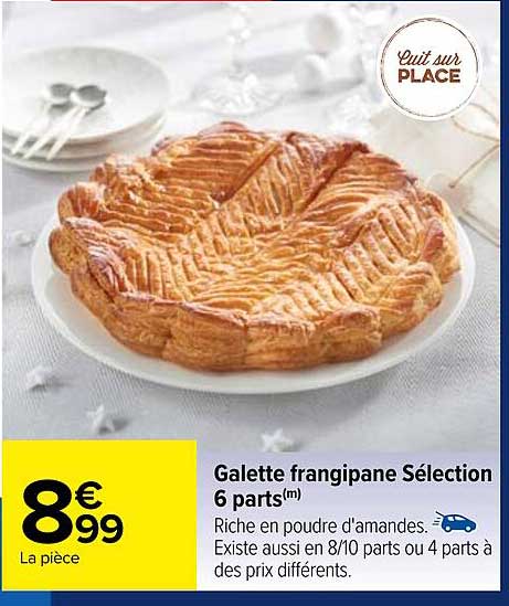 galette frangipane sélection 6 parts