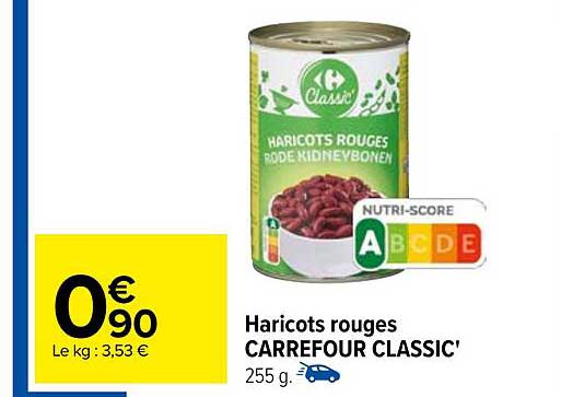 Haricots Rouges Carrefour Classic'