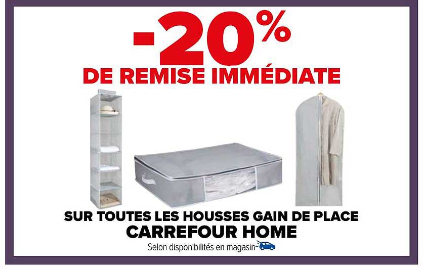 housses gain de place carrefour home
