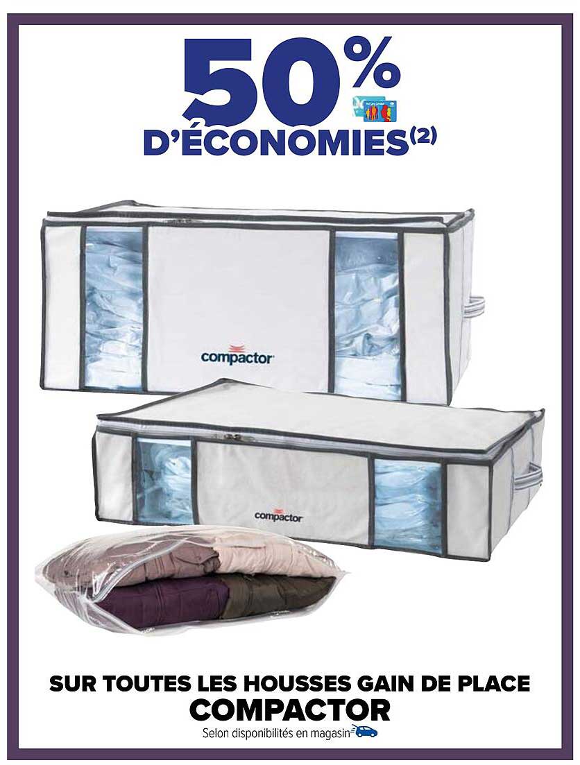 housses gain de place compactor