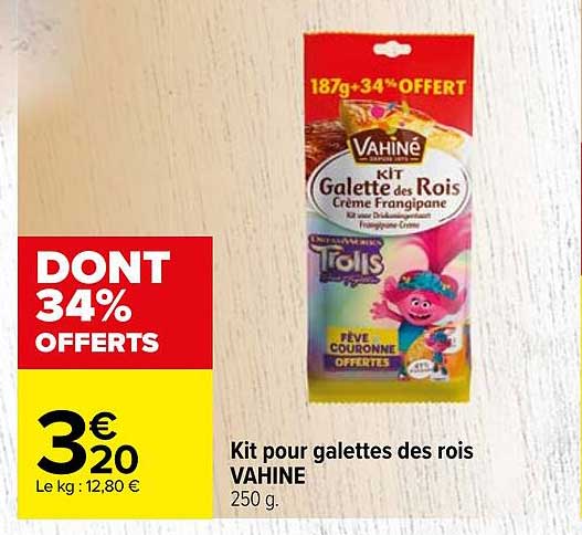 kit pour galettes des rois vahiné
