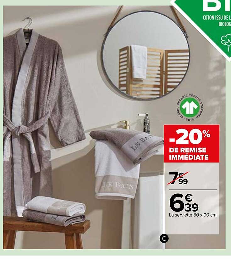 La Serviette 50 X 90 Cm