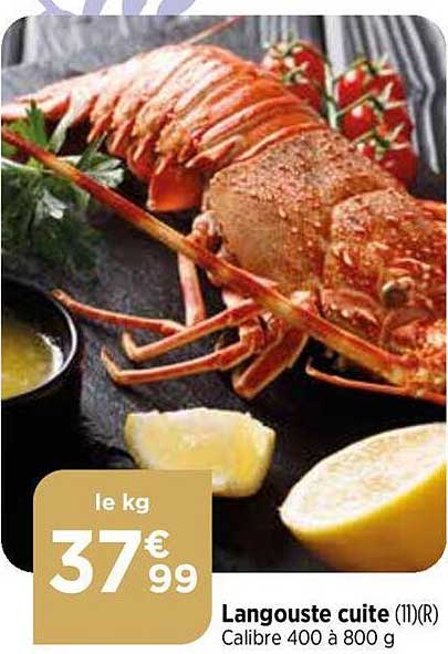 langouste cuite