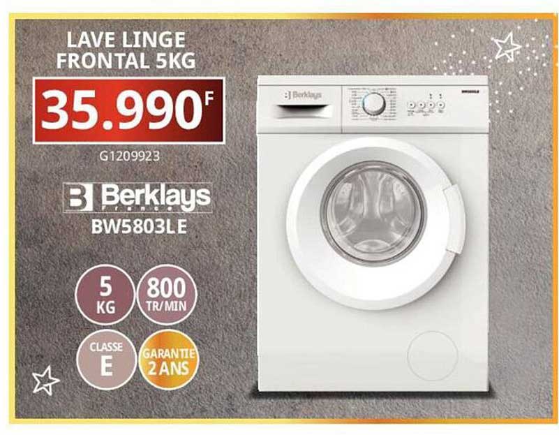 lave linge frontal 5kg berklays