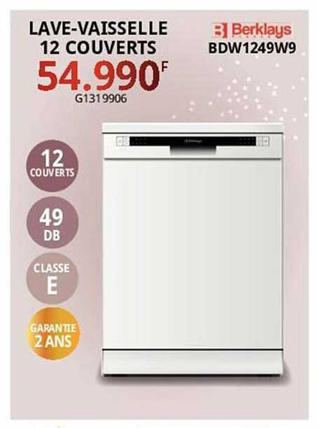 lave-vaisselle 12 couverts berklays