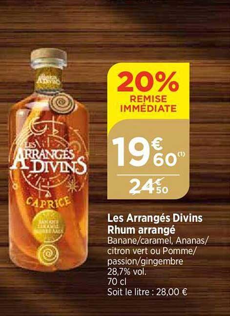 les arrangés divins rhum arrangé