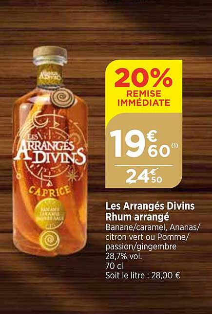 les arrangés divins rhum arrangé