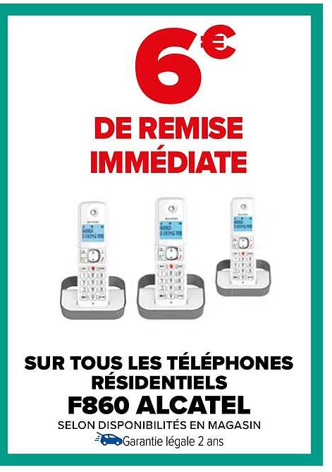 les téléphones résidentiels f860 alcatel
