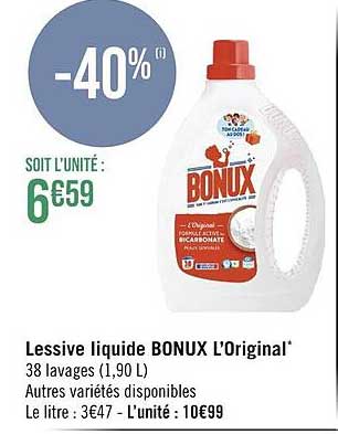 Lessive Liquide Bonux L'original