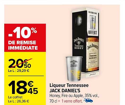 liqueur tennessee jack daniel's