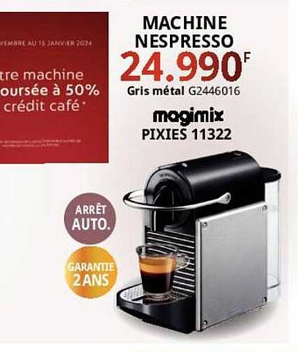 machine nespresso magimix pixies 11322