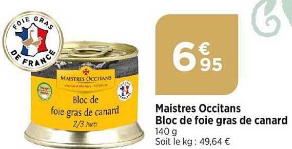 maistres occitans bloc de foie gras de canard