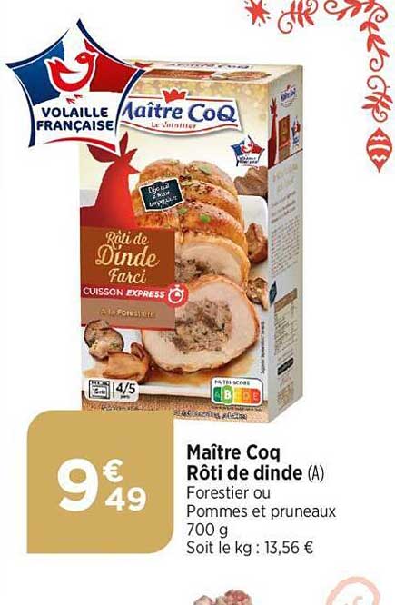 maître coq rôti de dinde