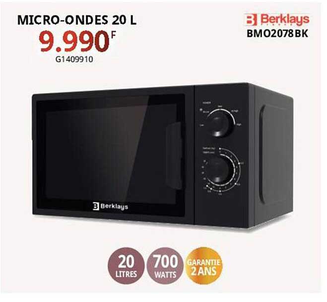 micro-ondes 20 l berklays
