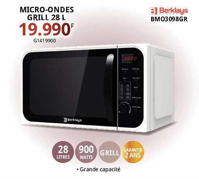 micro-ondes grill 28 l berklays