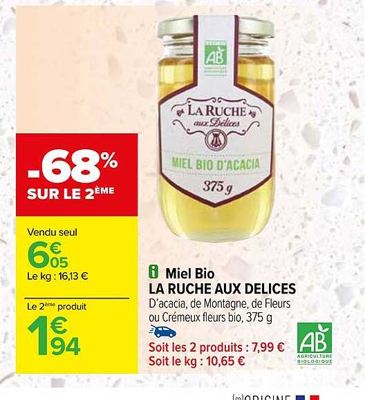 miel bio la ruche aux délices