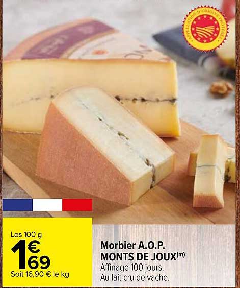 morbier a.o.p. monts de joux