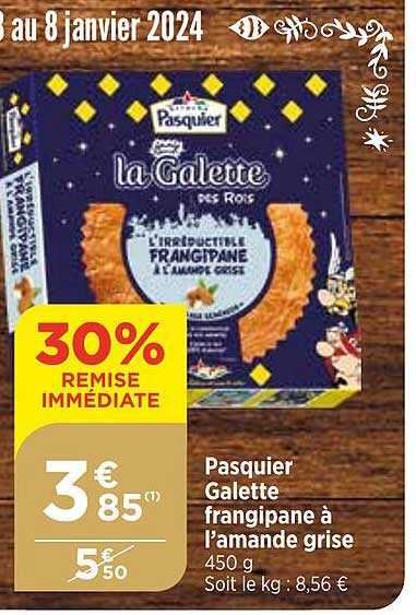 pasquier galette frangipane à l'amande grise