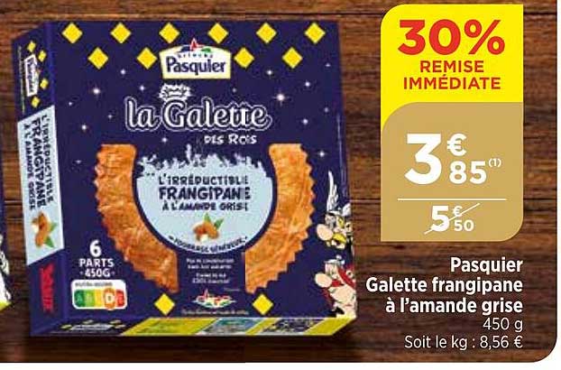 pasquier galette frangipane à l'amande grise