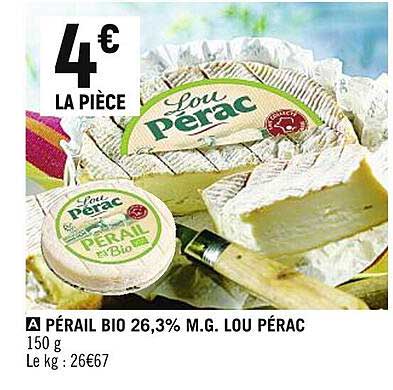 pérail bio 26.3% m.g. lou pérac