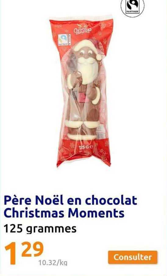 père noël en chocolat christmas moments
